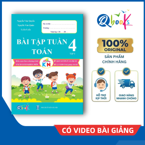 Sách - Bài Tập Tuần - Toán Lớp 4 - Tập 1 - Kết Nối (Qbooks)