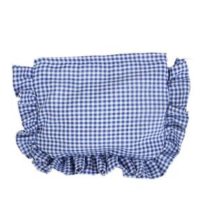 Q-1151 STORE Large Capacity Makeup Bag Ruffle Plaid Portable Zipper Handbag Multi-functional Toiletry Bag Gift