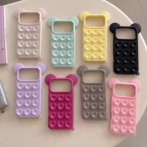 Silicone Suction Cup Phone Case For iPhone 17 16 15 14 13 Pro Max 17 Pro Hands-Free Strong Grip Holder Cover For Selfies Video