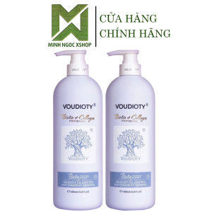 Dầu gội xả cho tóc dầu gàu Biotin Collagen Voudioty Tím 1000ML