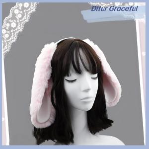 Ditur Dễ Thương Bunny Tai Headband Sang Trọng Thỏ Tóc Hoop Mũ Nón Cosplay Trang Phục Phụ Kiện Tóc Cho Người Lớn Đảng