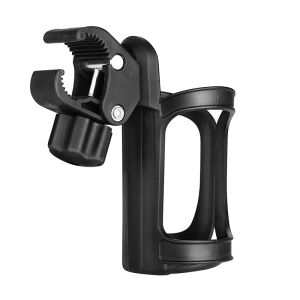 Universal Stroller Cup Holder Black 360 Degrees Large Caliber Rotation Cup Drink Holder