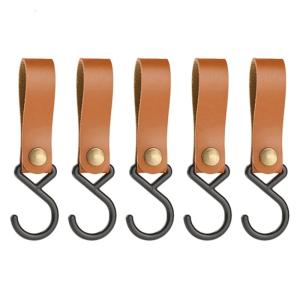 5 cái cắm trại ngoài trời Móc S hình dạng móc treo da đa chức năng lủng lẳng Giá giữ dây đeo lưu trữ móc lâu dài