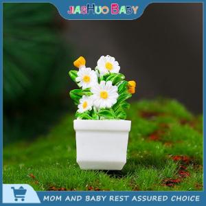 JiaShuo Baby Toy กระถางต้นไม้จำลองกระถางต้นไม้ใหม่กระถางดอกไม้ขนาดเล็กสำหรับตกแต่งบ้านตุ๊กตา1ชิ้น
