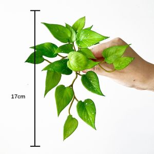 NCNC(okdeals01) Realistic Artificial Copper Coin Grass Plants Soft Handmade Mini Bouquet Simulation Green Plants Wall Hanging Fake Ivy Leaf Leaves Home Decoration