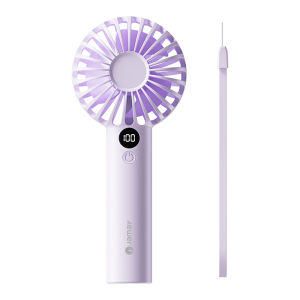 JAMAY mini fan 3000mAh Rechargeable Handheld Mini USB Fan Portable Mini Fan LED Display with 3 Speed Modes Strong Wind F2