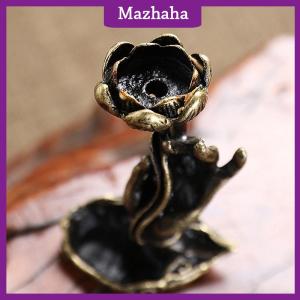 Mazhaha Pure copper backflow incense Buddha hand lotus brass incense frame incense Zen tea ceremony table tea table furnishings