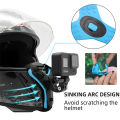 Motorcycle Helmet Camera Holder Full Face Front Chin Phone Mount Bracket Riding Helmet Belt Strap For Gopro hero 13 12 insta360 X4 DJI Action 5 Pro Camera Cellphone. 