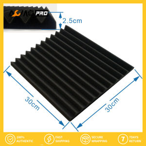 AumoPro 6/12Pcs 12 Pack Studio Acoustic Foam Sound Proofing Acoustic Panel Sound Proof Insulation Absorption Treatment Wall Panels Triangle Sound-absorbing Sponge Acoustic Egg Foam High Density Flame Retardant