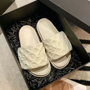 Free Shipping New WomenS Thick-Soled Slippers For Summer Suitable For Outdoor Wear Featuring A Raised Platform Design Embossed Pattern And Velcro Closure Stylish Beach Sandals