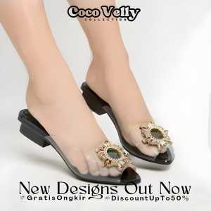 COCO VELLY Sepatu Flat Wanita 2CM Berbahan Kulit sintesis