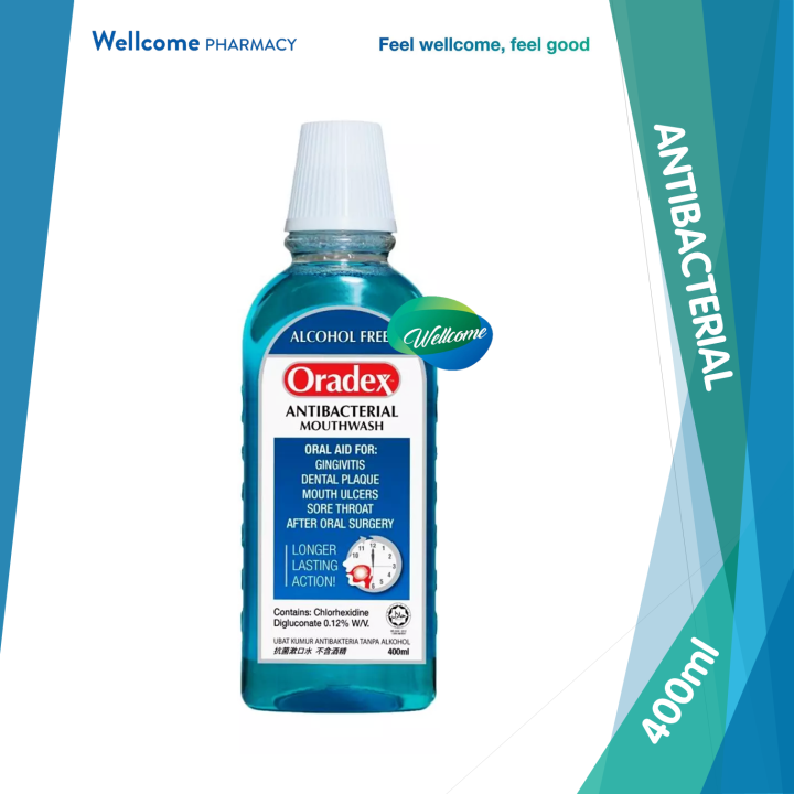 Oradex Antibacterial Mouthwash with Chlorhexidine Digluconate 0.12