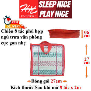 Chiếu ngủ Gấp Gọn Tiện Lợi Cây Uzu nằm mát giải nhiệt và điều hòa / chiếu ngủ văn phòng hàng thủ công cao cấp Hy&Han Unistore