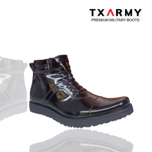 Sepatu Dinas Kerja Kantor PDH Kulit Kilap TNI POLRI Security