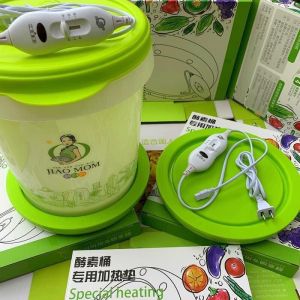 Thùng lên men tự nhiên Jiao Mom + đế ủ 35 - 38 độ làm enzyme hoa quả 10 lít chính hãng nội địa Trung Quốc Vital enzyme giấm táo