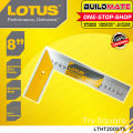 LOTUS Try Square Ruler 6" Inch | 8" Inch Aluminum Alloy L-Square Ruler, Framing Ruler THT150STX - BUILDMATE - LHT. 