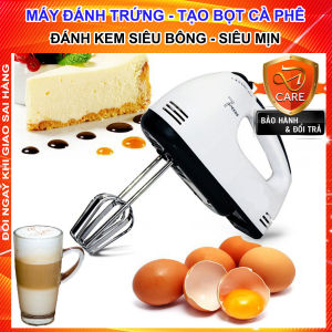 Máy Đánh Trứng - Máy Trộn Bột - Cầm Tay Mini Dùng Đánh Kem Sữa Cafe - Trộn Nhanh Nhuyễn Đều Tiện Dụng