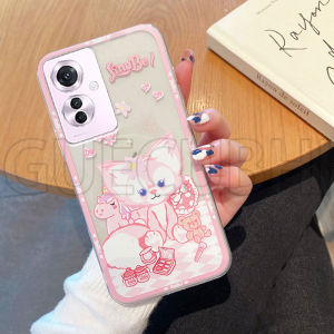 Vỏ OPPO Reno12 Pro Reno11 F 5g 2024 mới nhất tinh tế dễ thương màu hồng Nhỏ Họa Tiết Con Cáo trong suốt sẽ không chuyển sang màu vàng silicon mềm vỏ điện thoại Oppo RENO 11f 5g vỏ điện thoại hoạt hình