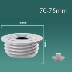 45-75mm Drain Pipe Anti-odor Sealing Cover Silicone Plug Sewer Odor-Proof Seal Ring
