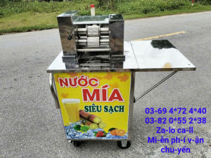 Máy ép mía 1 lần sạch nước khô bạ