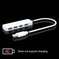 USB HUB 3.0,YOIGO Ultra Slim Multi USB Splitter,4-Port USB hub for Laptop,PC,,Surface Pro, Flash Drive, Mobile HDD(White). 