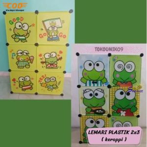 LEMARI PLASTIK 2x3 / LEMARI PAKAIAN / LEMARAI PAKAIAN GANTUNG & LIPAT / LEMARI BONGKAR PASANG SHENAR