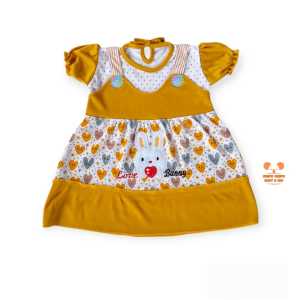 Dress Anak Bayi Perempuan 3-15 Bulan Model Overall Setelan Gaun Bayi Bahan Lembut
