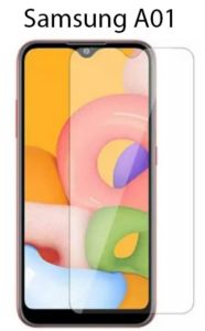 Tempered Glass Screen Protector Anti Gores for Samsung Galaxy A01