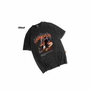 Workout Streetwear (Bayar Di Tempat) Kaos Washing Eagle Limited Edition 1