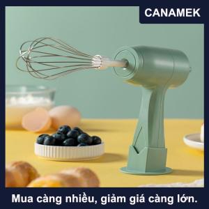 【CANAMEK】 Tiếng ồn-miễn phí điện Whisk không dây sạc điện tay Mixer cho Baking nấu ăn Bảng điều chỉnh tốc độ cho whisking cho nhà bếp