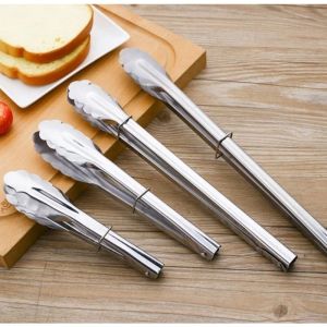 JEPITAN KERANG ALAT PENCAPIT BAHAS STAINLESS STEEL- PENJEPIT DAGING BBQ - JEPITAN UNTUK MAKANAN DAPUR ALAT