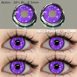 【Eyecolor lens】Softlens Karnaval Mata Bintang PURPLE Softlens shizuku Cosplay HALLOWEEN Riasan Efek Khusus / Freshlady Crazy /Lensa Mata Soflen