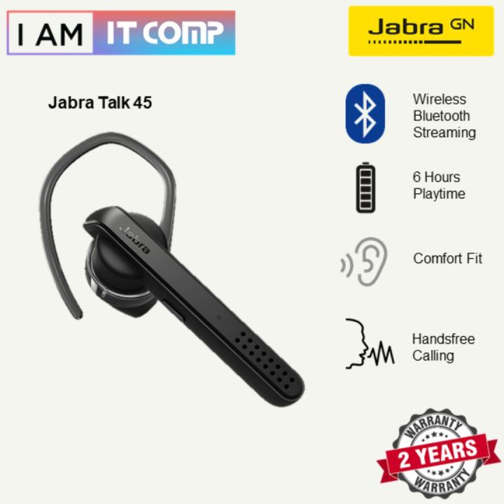 Mono Bluetooth Jabra Talk 45 Volume Jabra Talk 45 Wireless Mono
