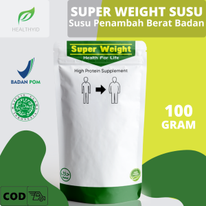 SUPER WEIGHT SUSU - Susu Penambah Berat Badan Tanpa Efek Samping 1 minggu/ penambah berat badan pria & wanita / obat gemuk sehat / penambah berat badan busui / penambah berat badan appeton / penambah nafsu makan / BPOM