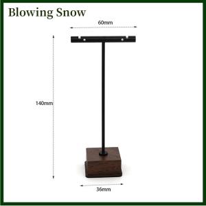 Blowing Đồ trang sức hiển thị đứng Vòng cổ bông tai đồ trang sức đồng gỗ trang sức hiển thị đạo cụ chụp trang sức gian hàng hiển thị miếng