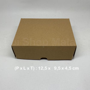 [PER 10 LEMBAR] Dus Kue 12.5cmx9.5cm [1/10] 250gr KRAFT Apa Kabar