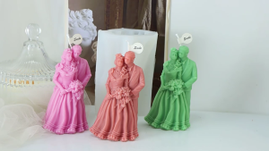 Silicone Resin Mould Silicone Mold Groom and Bride Shape Beautiful Ornaments Molds Silicone Mold for Crafting