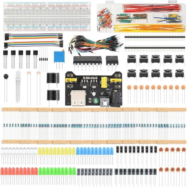 830 Breadboard Set Tie-points Breadboard Set Electronic Component Basic ...