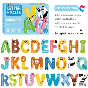 Aoduoyaya Magnetic Alphabet Letters Numbers Kids Learning Toys Fridge Stickers Early Education Set Preschool