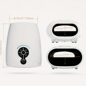 【Original 】1pc hand massager ergonomic design cordless electric massager rechargeable massager USB charging fashionable white relax anytime anywhere warm and comfortable help you relax deeply. Perfect Christmas birthday gift for men and women