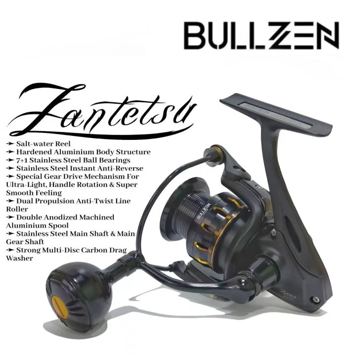 BULLZEN 2020 ZANTETSU SW SPINNING REEL