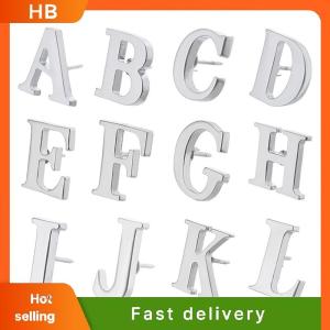 HB High Quality Classic Style Silver Letter A-Z Metal Brooch Women Mens Lapel Pin Womens Hat Scarf Backpack Badge Jewellery
