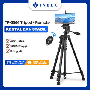 INBEX TF-3366 133CM Tripod+Bluetooth Remote/for Photography Kamera cellphone DSLR