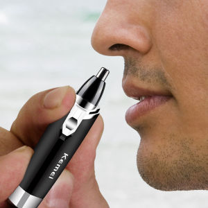 COD เคเมอิมืออาชีพในจมูกและหูผม Trimmer แบบพกพาล้างทำความสะอาดจมูกเครื่องโกนหนวด AA แบตเตอรี่ตัดเครื่อง