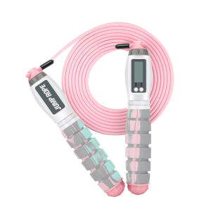 เชือกกระโดดออกกำลังกาย เชือกกระโดด Jump Rope ด้ามจับนุ่มมือ กระชับหุ่น ลดไขมันหน้าท้อง เชือกกระโดด คำนวณแคลอรี่ นับครั้งอัตโนมัติ พกพาได