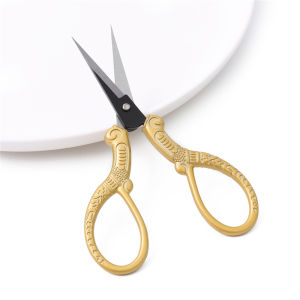 108x48x6mm 1pc/bag High Quality Stainless Steel Retro Cross Stitch Antique Black Vintage Cute Small Scissor Thread Cutting DIY Sewing