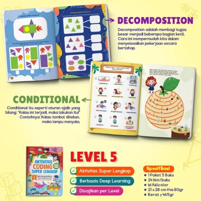 (1 pcs) dijual Ecer buku coding Aktivitas Coding Super Lengkap SD – buku Edukasi Anak
