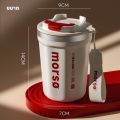 YouPin Official Store แก้วเก็บความเย็น ความร้อน เยติ น้ำ/กาแฟ 400ML มีฝาปิด เก็บความเย็นได้ยาวนาน 24ชม. สแตนเลส พกพาสะดวก มีสายคล้อง. 