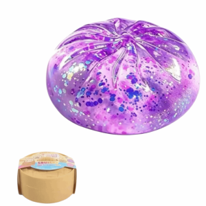 NovaWear crunchy squishy toys for boy/girls Colored Glitter Dumpling Squishy Toy Bun Realistic Food Dumpling Fidget Toy Mini Crystal Transparent Slow Rebound Bao Bun Kids Gifts