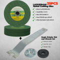 Angle Grinder Nut and Wrench Set with Inner Flange Spanner and Outer Lock Nut Tool. 